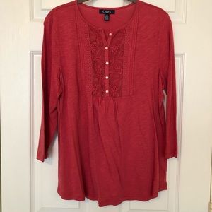 Chaps Ladies' Dusty Pink Top